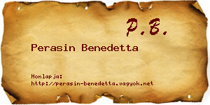 Perasin Benedetta névjegykártya